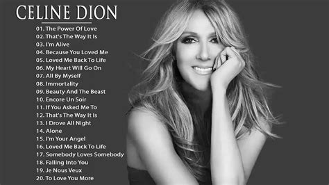 Celine Dion songs list